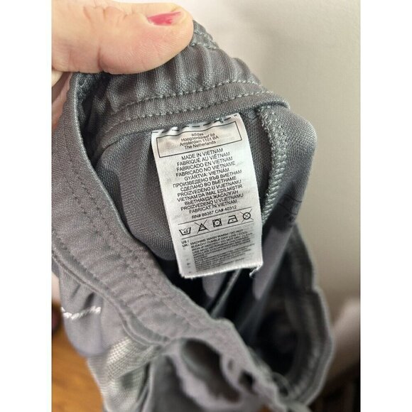 Adidas Drawstring Track Pants Mens Gray Stripes Zipper Pockets Size Large - Picture 13 of 15